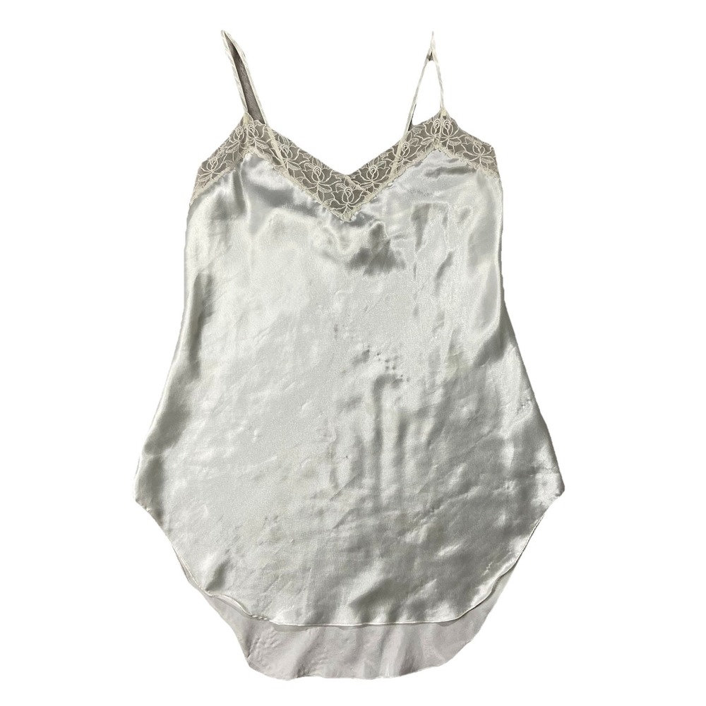VTG Victoria's Secret Gold Label Short Nightie Negligee Lace Ivory Women's S